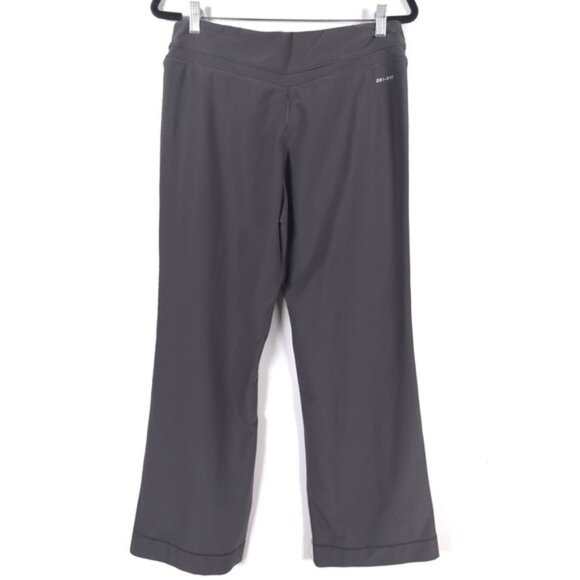 NIKE DRI-FIT Women’s Leggings Pants Wide Leg Flare Gray Training Yoga Luxe LARGE - Picture 3 of 11